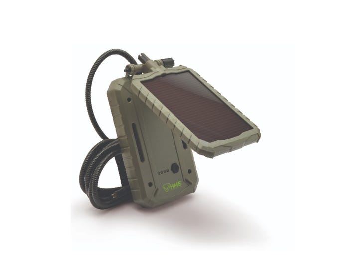 Hunting Made Easy Trail Camera Solar Power Panel， 5000 MAH - HME-SOLP5X