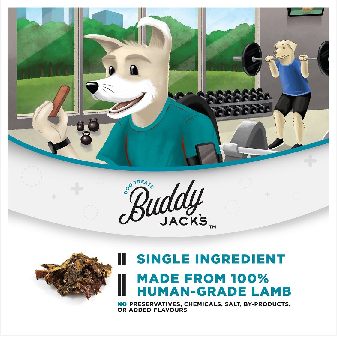 Buddy Jack's Lamb Jerky Human-Grade Dog Treats