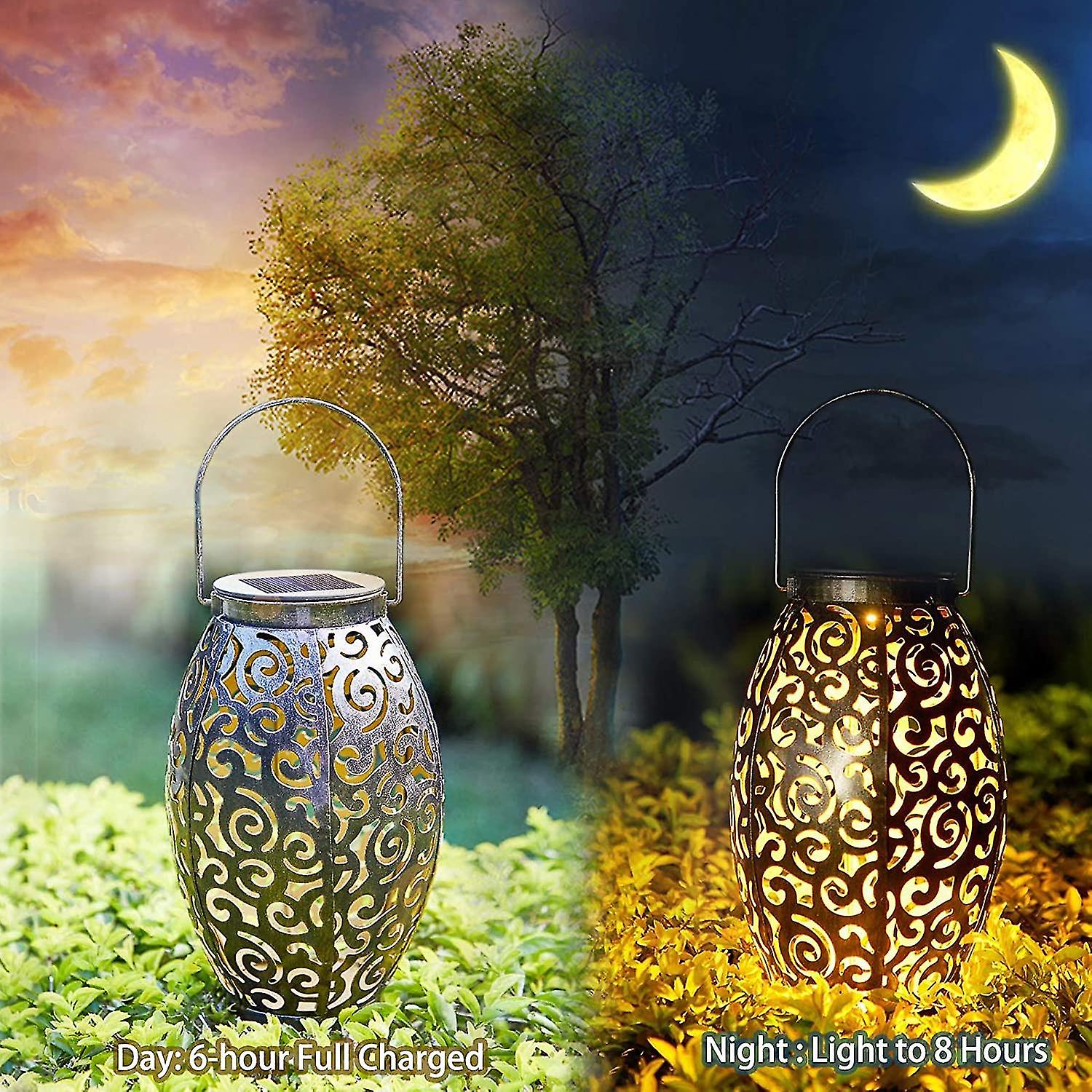 Hanging Solar Lights Solar Outdoor Garden Decoration Landscape Light Hollow Lantern Waterproof