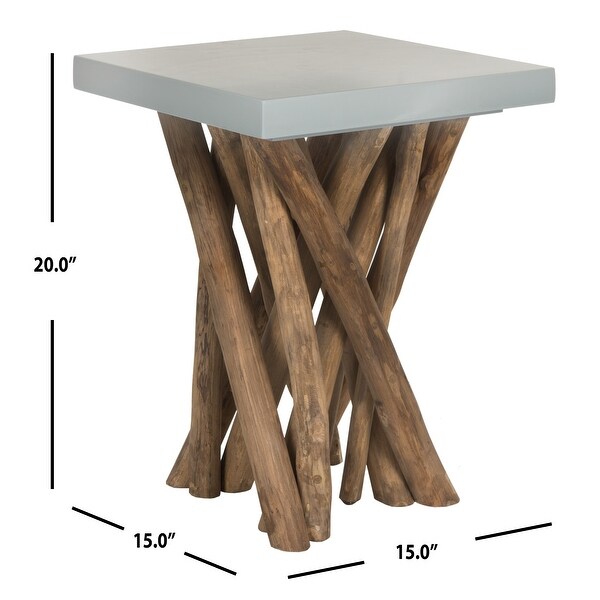 SAFAVIEH Hartwick Grey End Table - 15