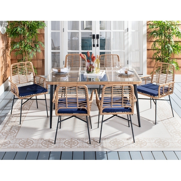 SAFAVIEH Outdoor Beson 7Piece Dining Set