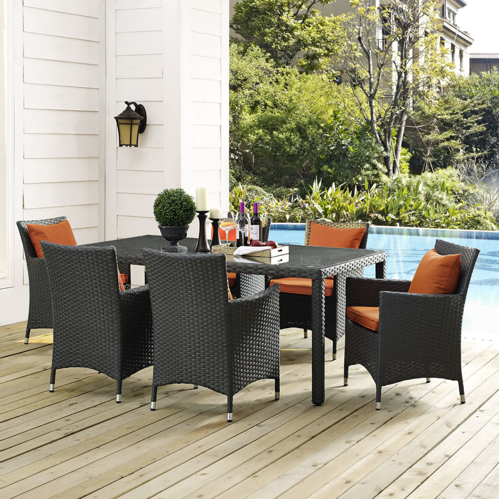 Dulcina Outdoor Dining Table   Tropical   Outdoor Dining Tables   by HedgeApple  Houzz