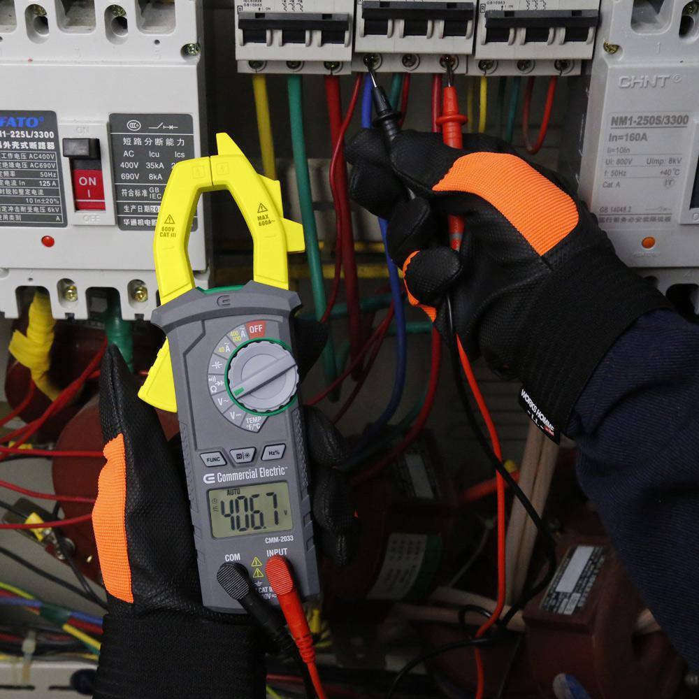 Commercial Electric Clamp Meter with Temperature CMM-2033