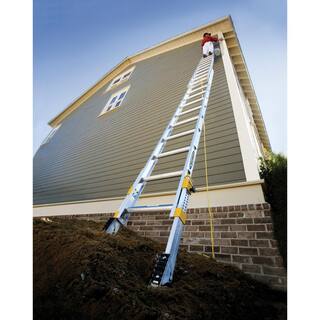 Werner 24 ft. Aluminum D-Rung Equalizer Extension Ladder with 250 lb. Load Capacity Type I Duty Rating D1824-2EQ