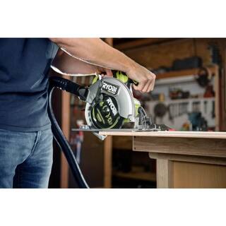 RYOBI ONE+ HP 18V Brushless Cordless 7-14 in. Circular Saw Kit with 4.0 Ah Battery Charger and (4-Piece) Replacement Blades PBLCS300K1-A067401