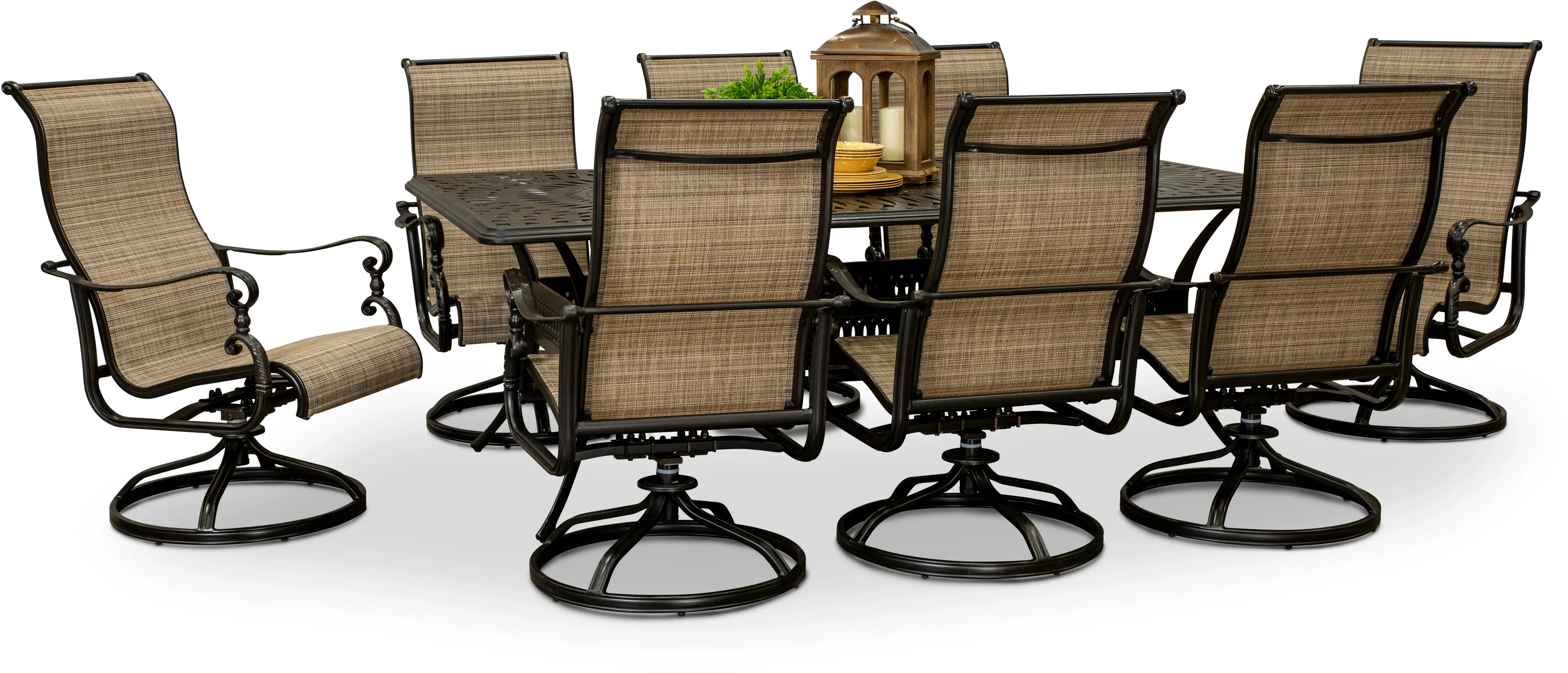 Montreal 9 Piece Swivel Outdoor Dining Set