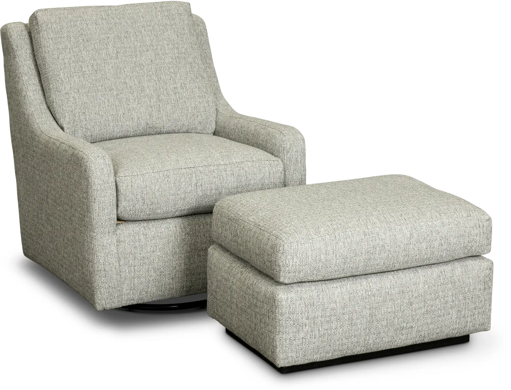 Sugar Shack Gray Swivel Glider Chair