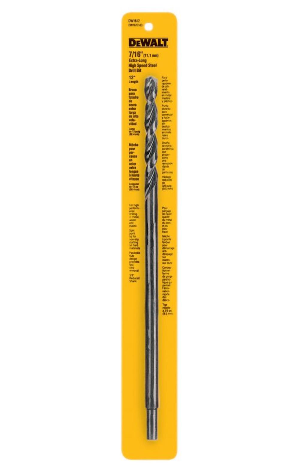 DEWALT 7/16 x 12 Long Drill Bit