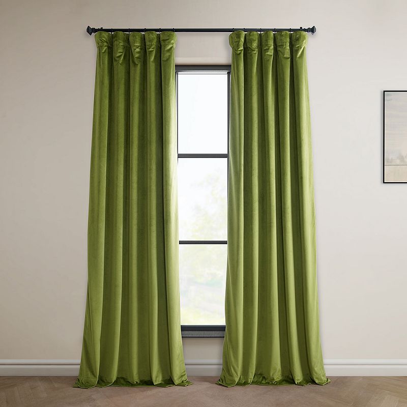 EFF 1-Panel Heritage Plush Velvet Curtain