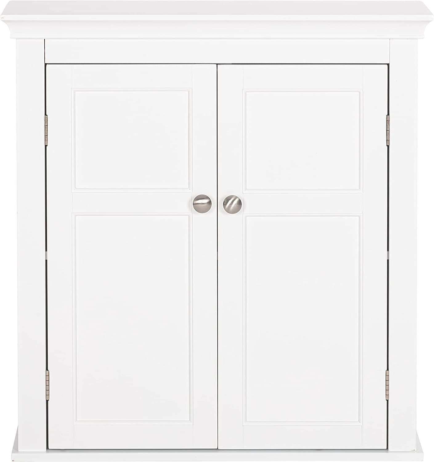 UTEX Bathroom Wall Cabinet,Bathroom Cabinet Wall Mounted with Doors and Ajustables Shelves, Wood Hanging Cabinet Over The Toilet,White