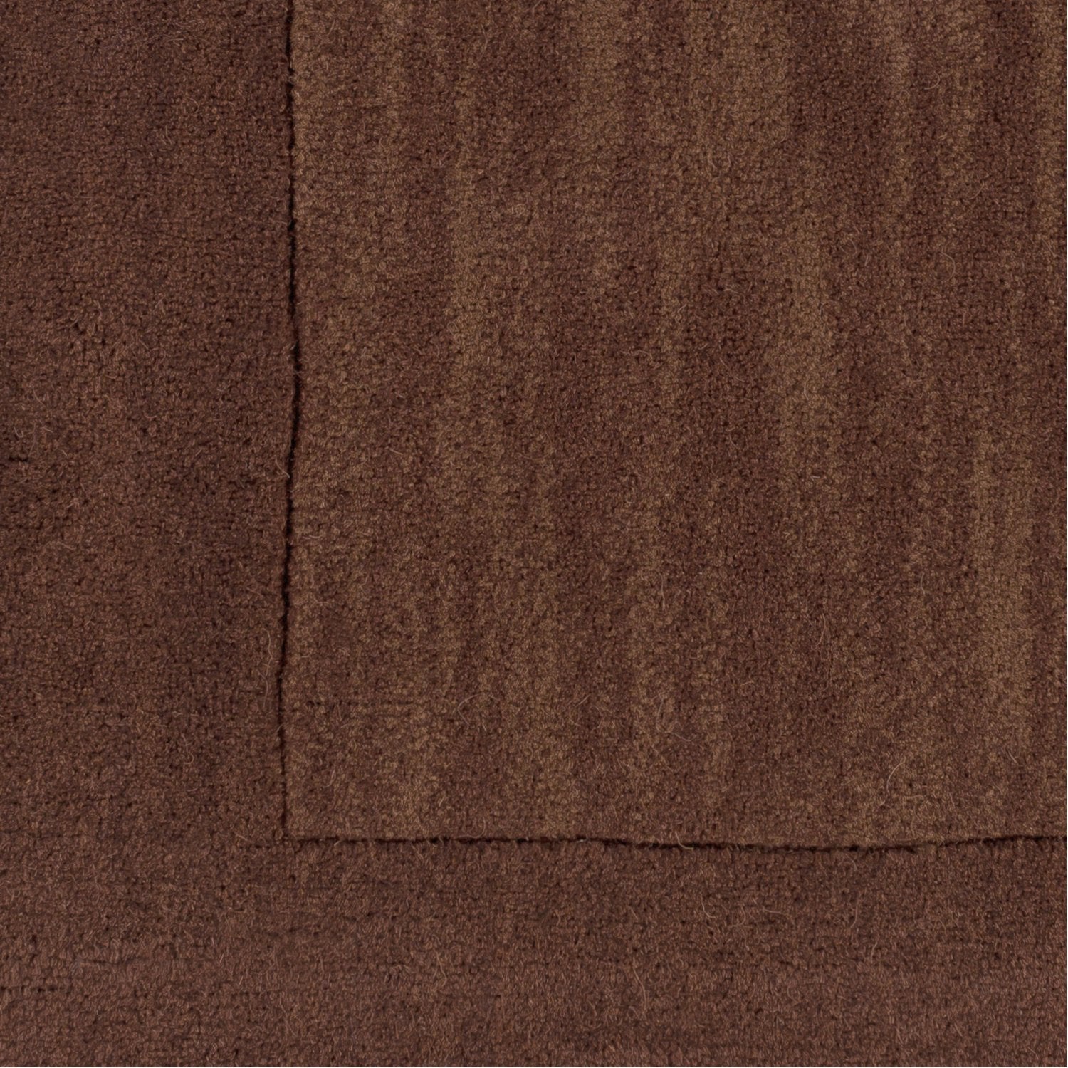 Mystique Collection Wool Area Rug in Dark Chocolate and Brown