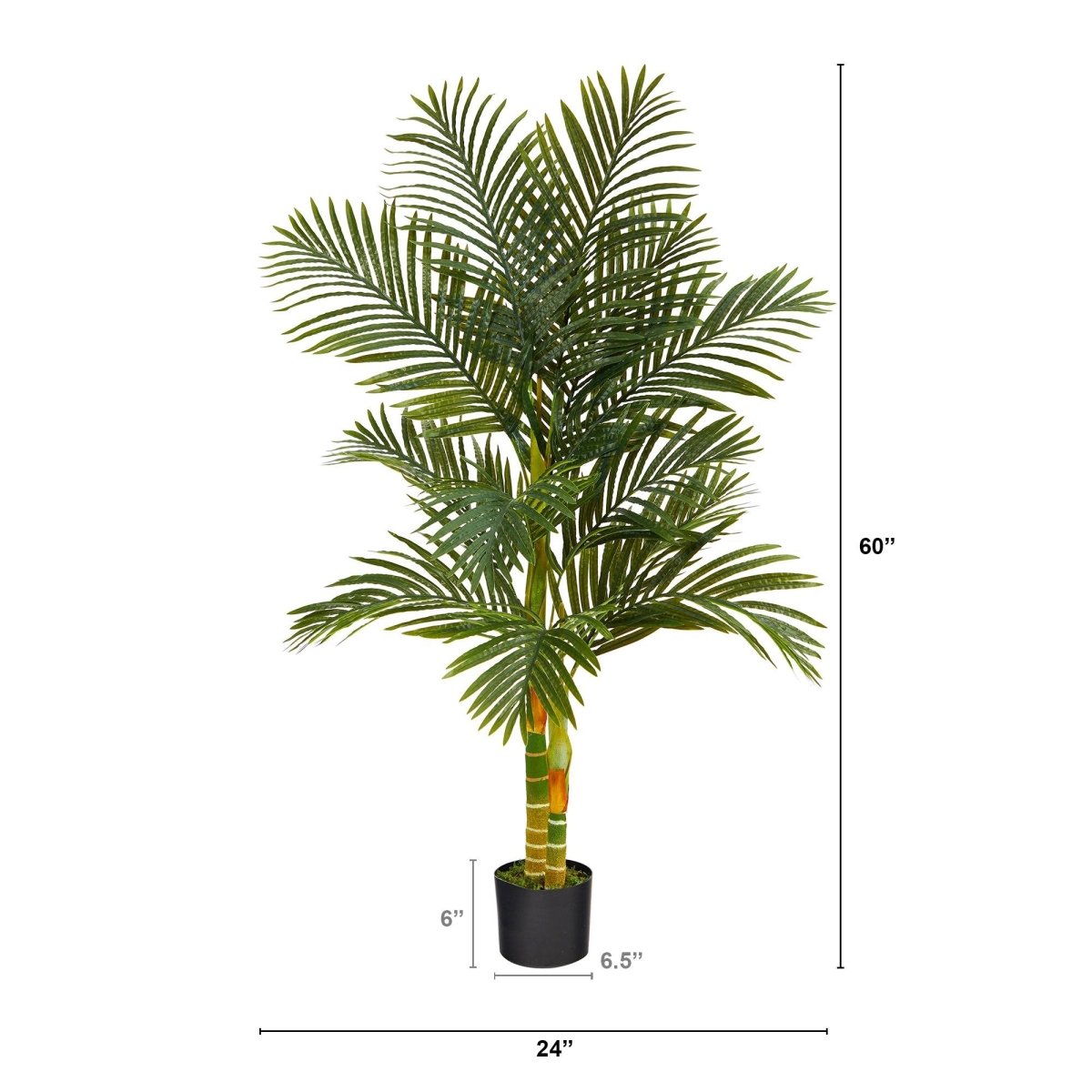 5’ Golden Cane Artificial Palm Tree - Bring Paradise Indoors