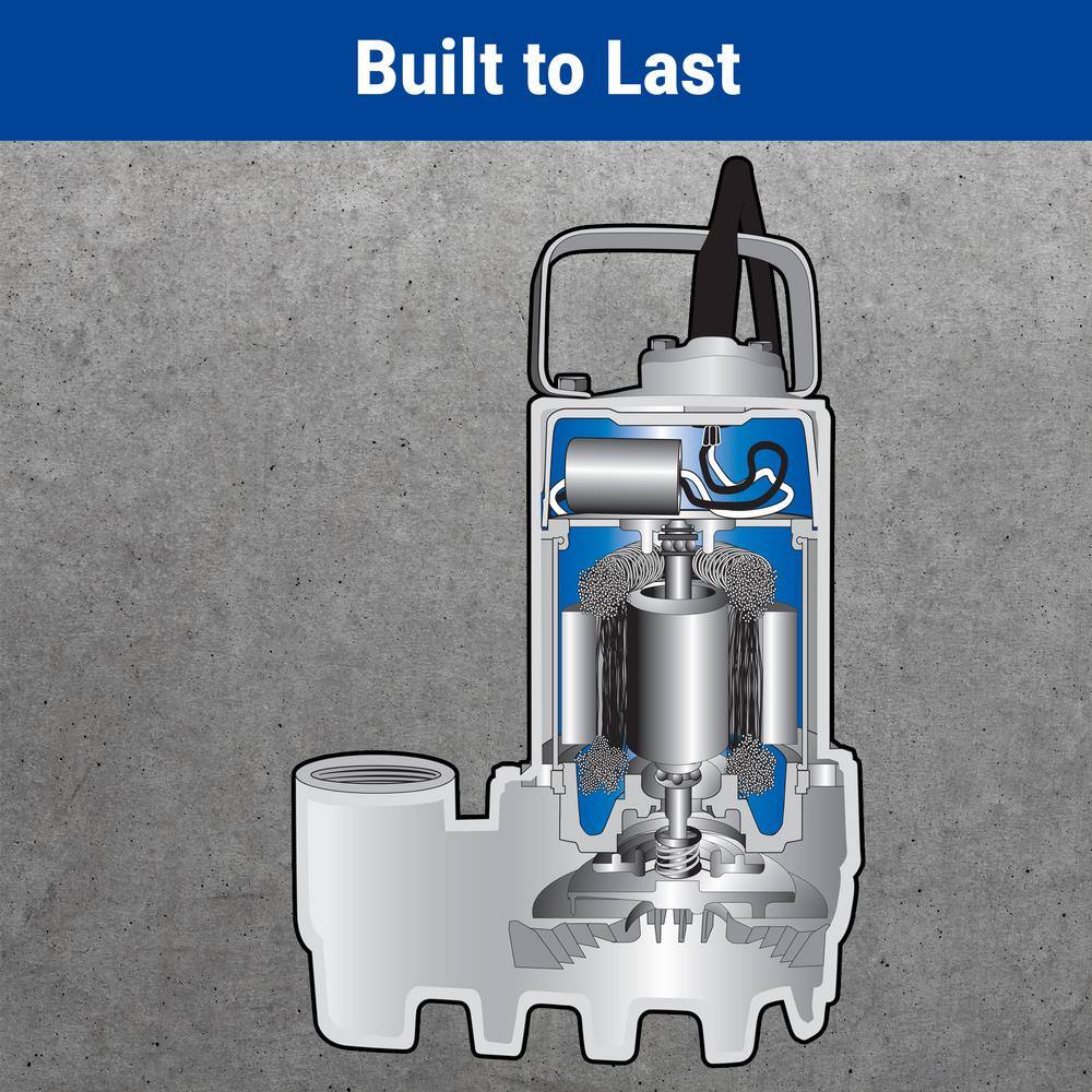 Basement Watchdog 13 HP Cast Iron Submersible Sump Pump with Vertical Switch SI-33V