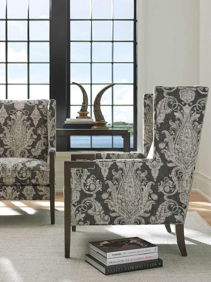 Stratton Wing Chair   Traditional   Armchairs And Accent Chairs   by HedgeApple  Houzz