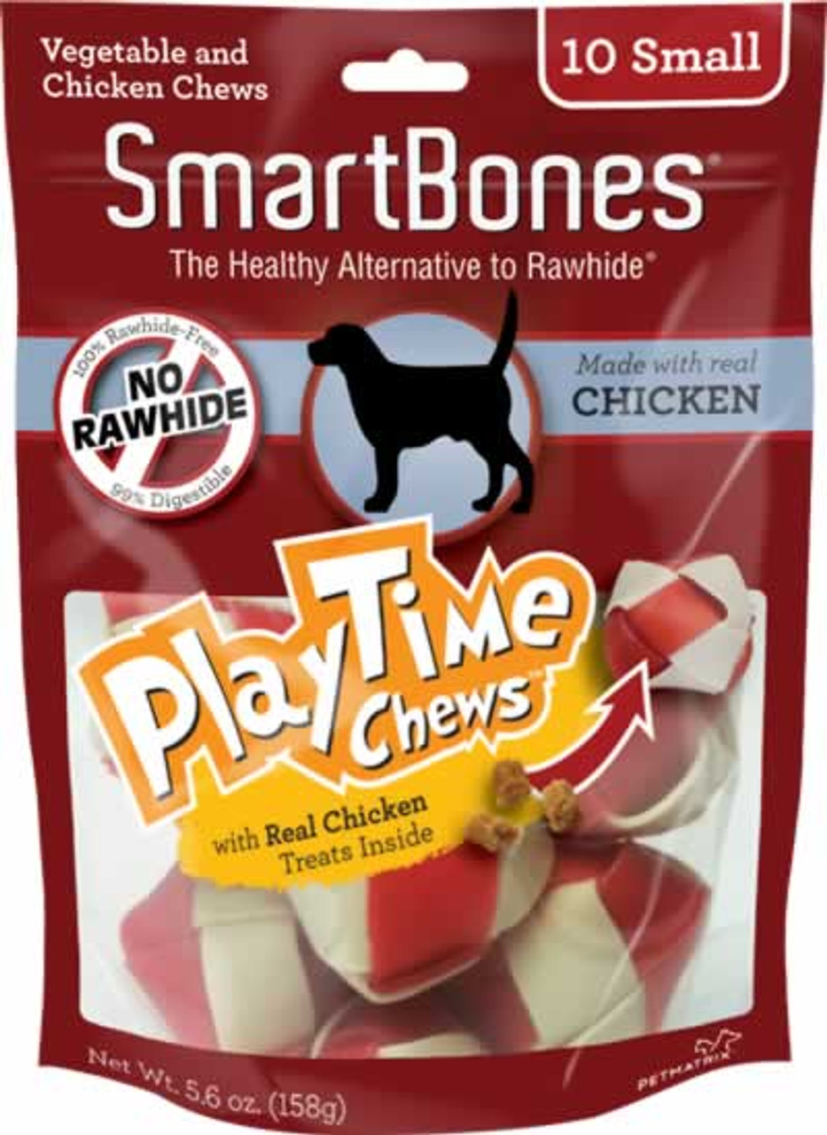 SmartBones PlayTime Chews with Chicken Dog Treats