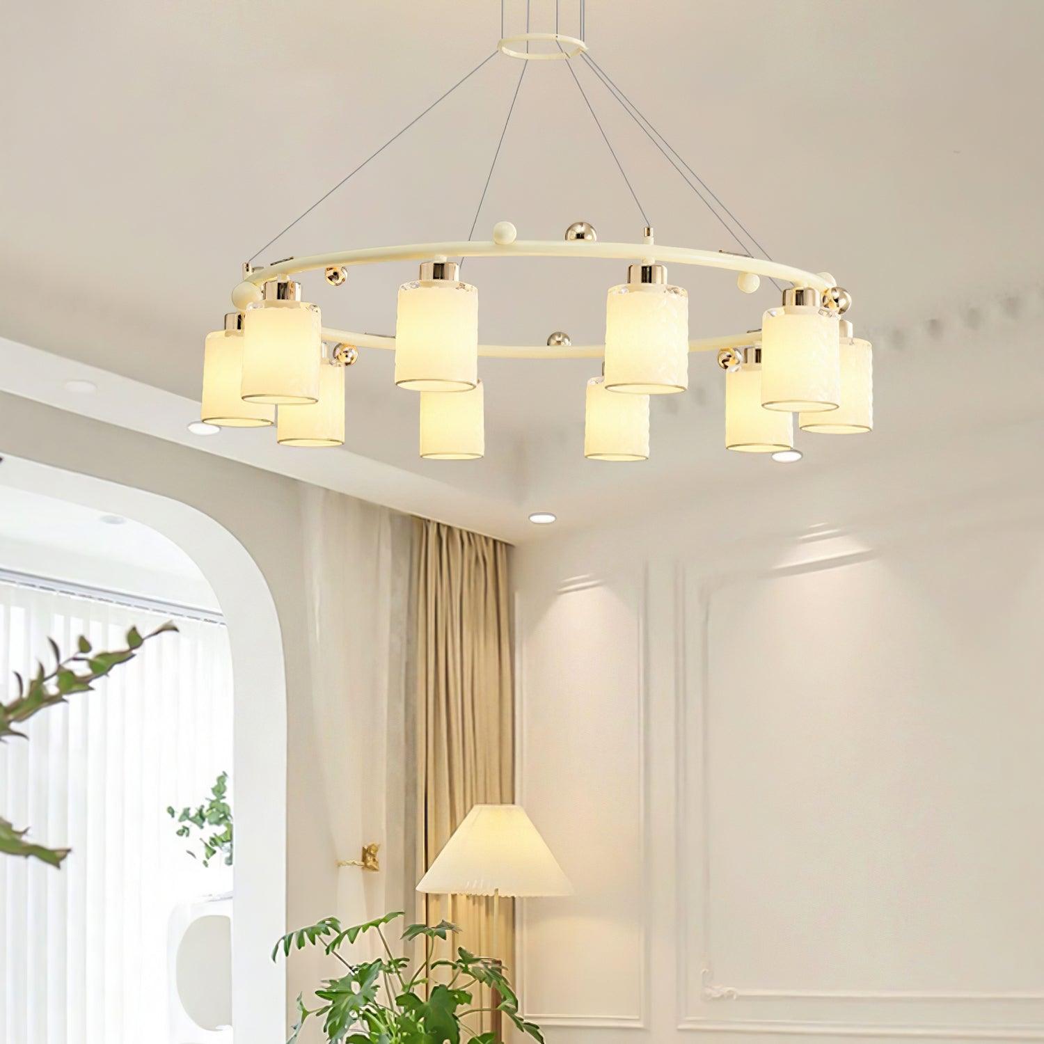 Ring Glass Cup Chandelier