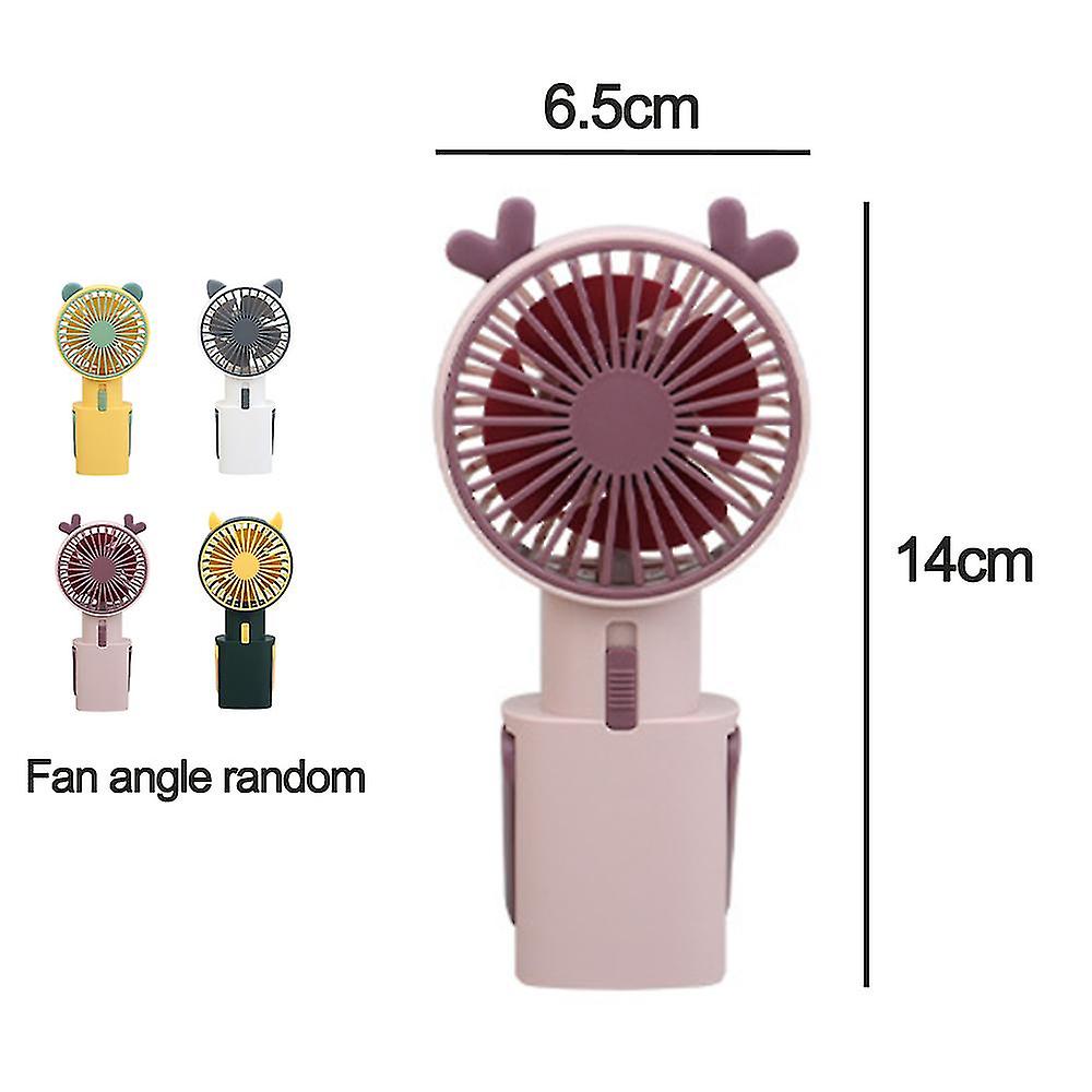 Handheld Fan， Portable Fan With Rechargeable Battery，  Speed Personal Cooling Desk Fan