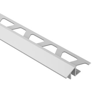 Schluter Systems Reno-TK Satin Anodized Aluminum 12 in. x 8 ft. 2-12 in. Metal Reducer Tile Edging Trim AETK125