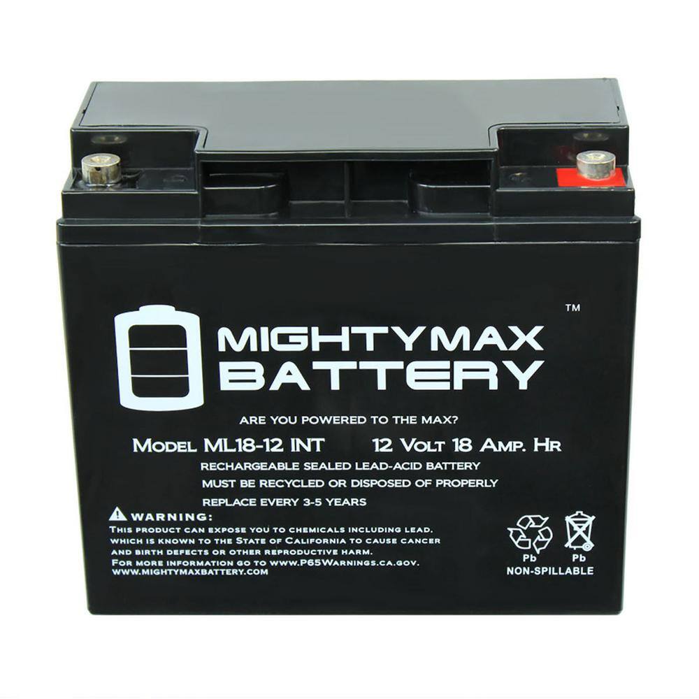 MIGHTY MAX BATTERY 12V 18AH SLA Internal Thread Battery for Black Decker CMM1200 MAX3527633