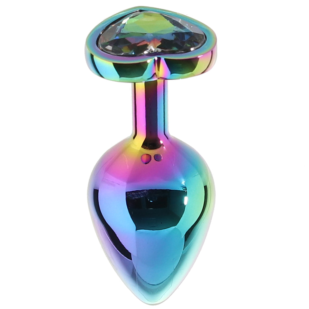 Rear Assets Heart Gem Metal Plug Kit in Rainbow