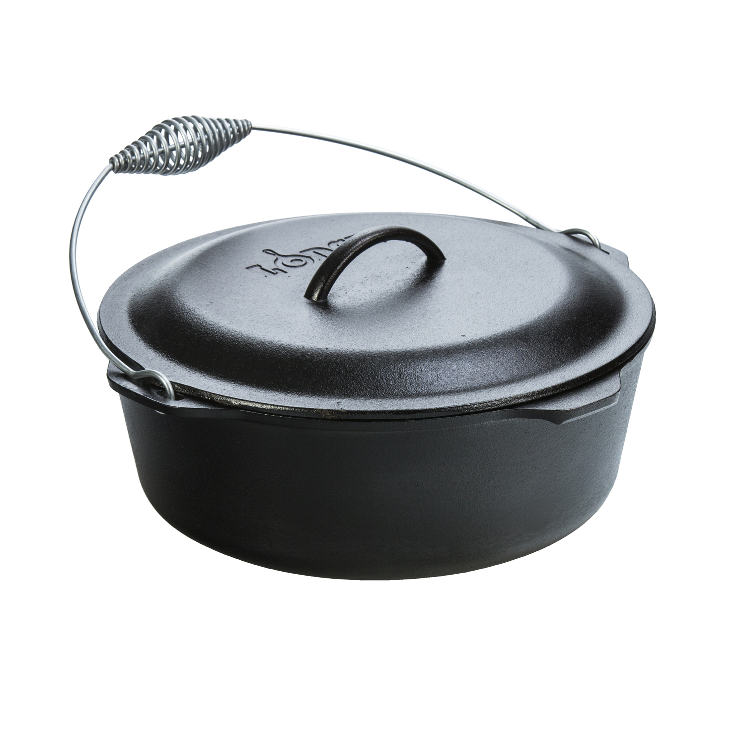 Lodge Logic Cast Iron Dutch Oven 12.875 in. 9 qt Black