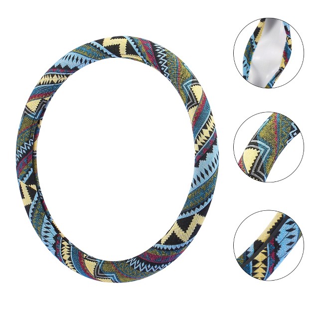 Unique Bargains Cars Trucks Suv Steering Wheel Cover Baja Style 36cm 14 Inch Multicolor 1 Pc