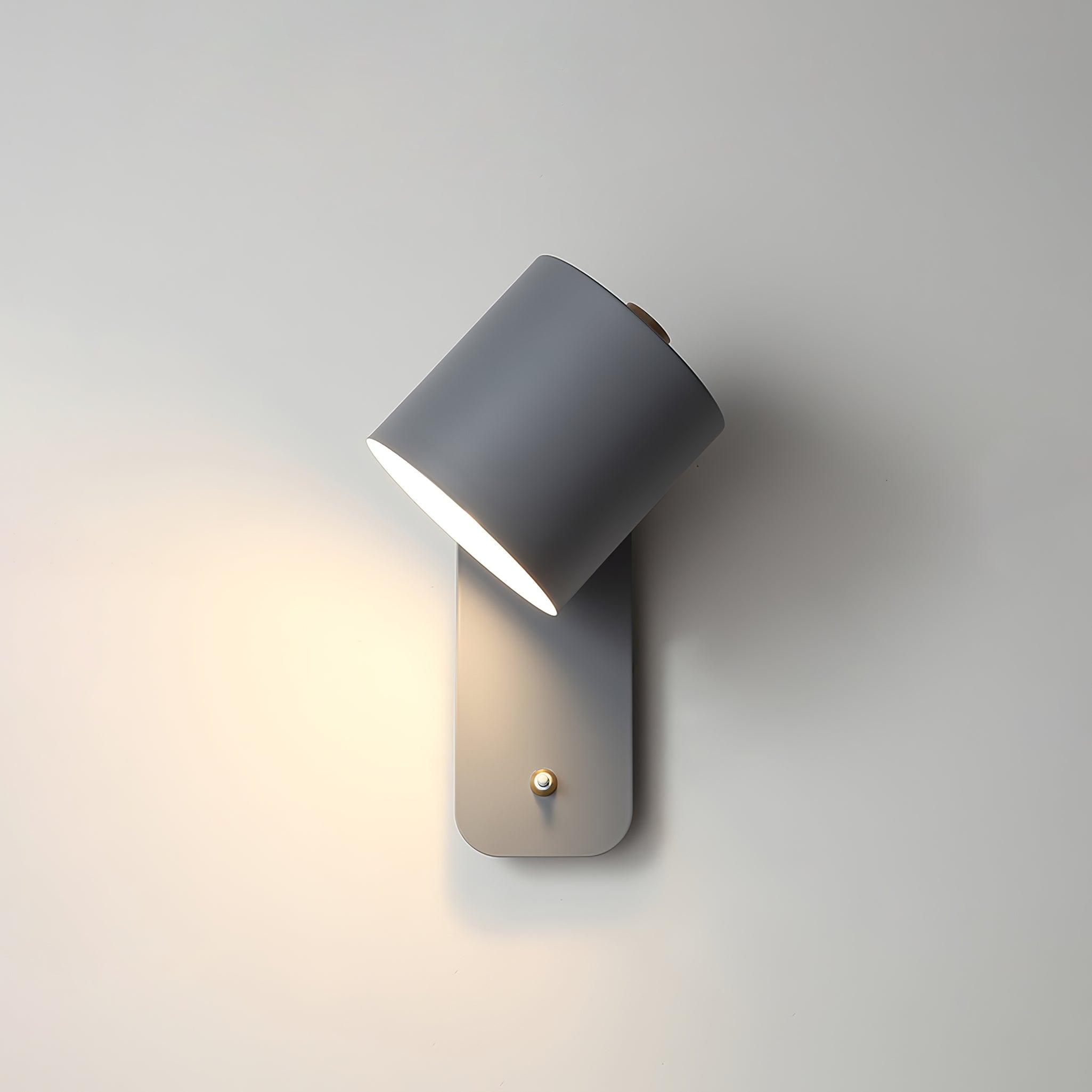 Rotatable Cylinder Plug-in Wall Lamp