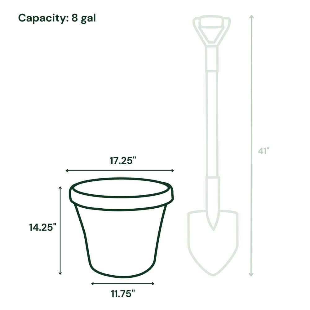 Bloem Terra 16 in. Terra Cotta Plastic Planter 50016C