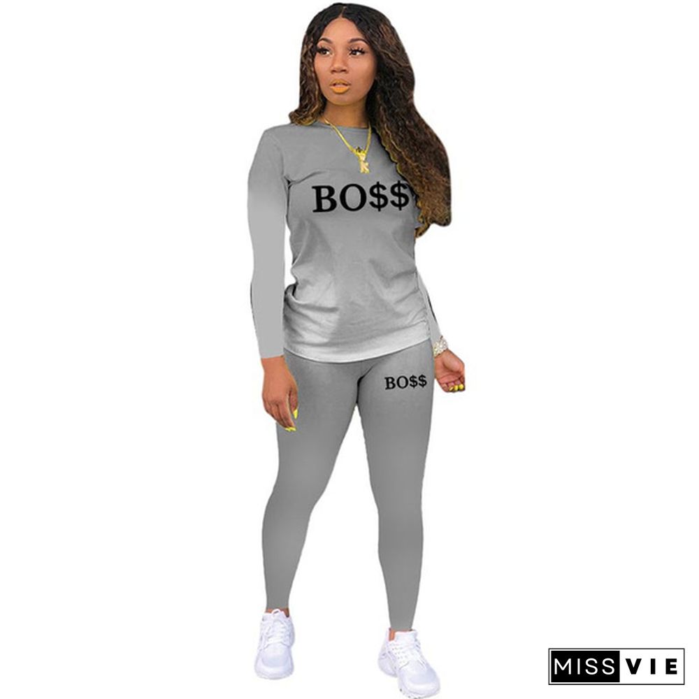 Two Piece Set Women Tracksuits Sets Brand Printed Hoodie Pants Sweatshirt Set Sports Suit For Women Clothing