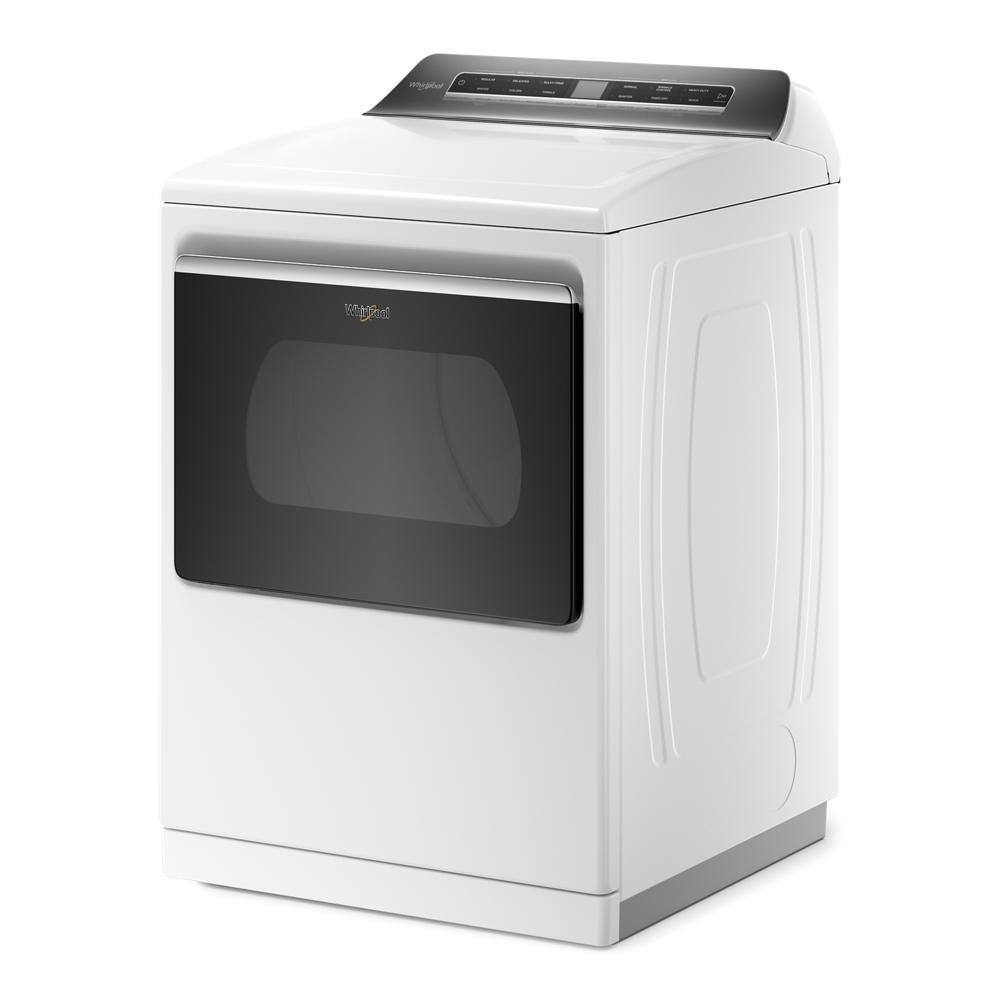 Whirlpool 7.4 cu. ft. 240-Volt Smart White Electric Dryer with AccuDry System and Steam Refresh ENERGY STAR WED7120HW