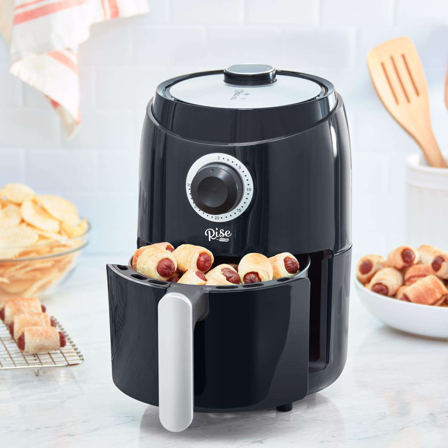 Rise by Dash Black 2 qt Air Fryer