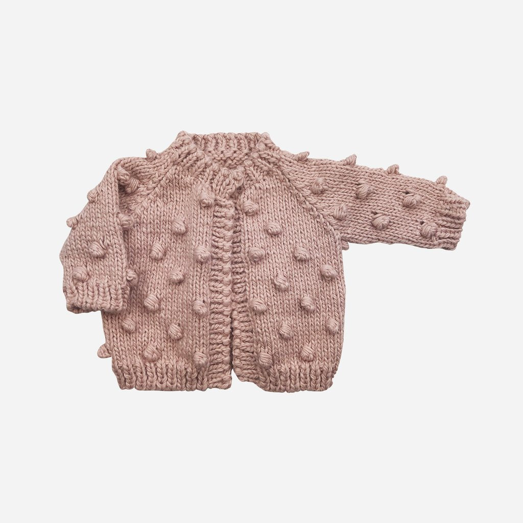 Blush Popcorn Knit Cardigan by The Blueberry Hill