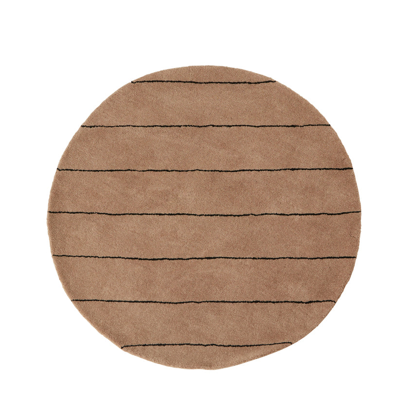 Striped Circle Rug