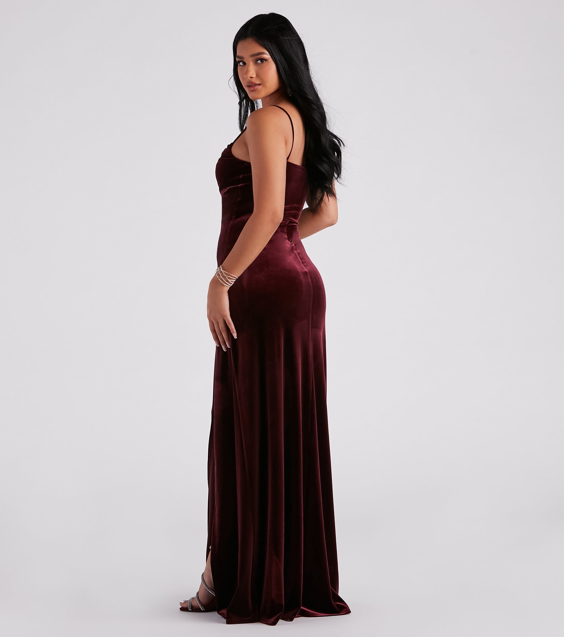 Elaine Formal Velvet A-Line Dress