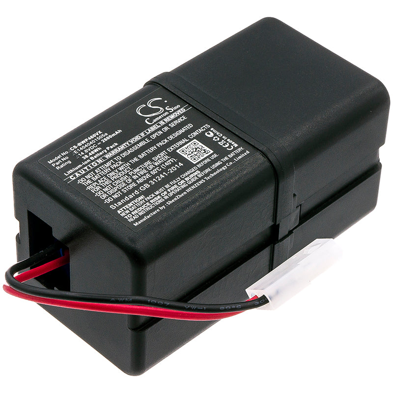 Bobsweep Bob PetHair Junior WJ540011 WP460011RO Replacement Battery BatteryClerkcom Vacuum