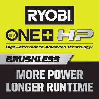 RYOBI ONE+ HP 18V Brushless 10 in. Battery Chainsaw wExtra Chain Biodegradable Bar  Chain Oil 4.0 Ah Battery  Charger P2520-CMB1