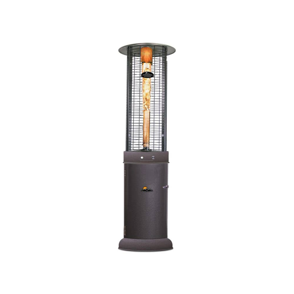 Paragon Outdoor 82.5 in. 32,000 BTU Black Vulcan Flame Tower Heater OH-BL32-7M