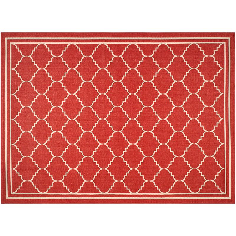 Safavieh Courtyard Jagged Edge Framed Trellis Indoor Outdoor Rug