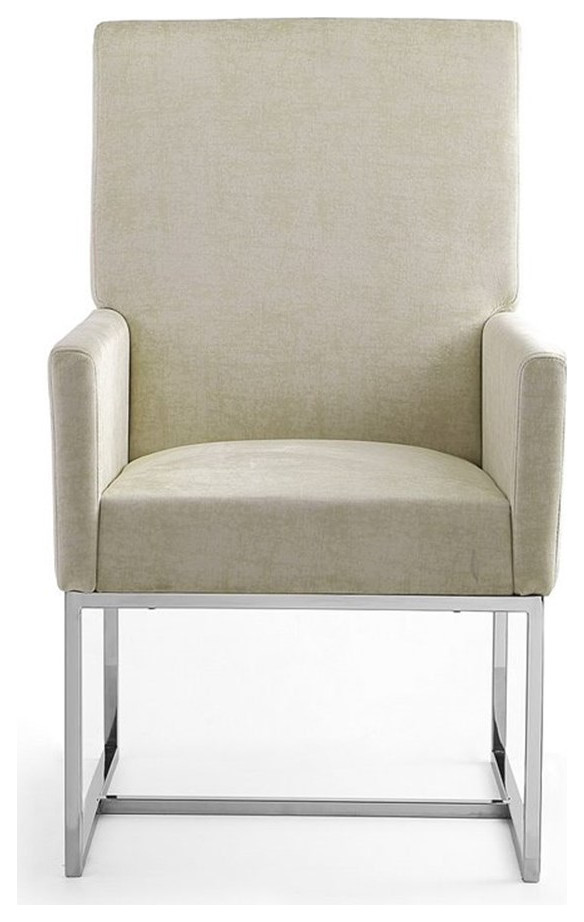 Manhattan Comfort Element 18.9 quotVelvet Dining Armchair in Blue   Contemporary   Dining Chairs   by Homesquare  Houzz