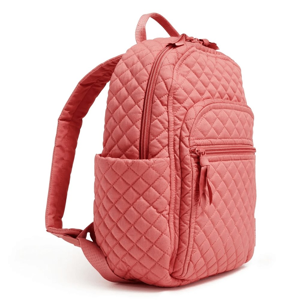 Vera Bradley  Small Backpack in Recycled Cotton Terra Cotta Rose