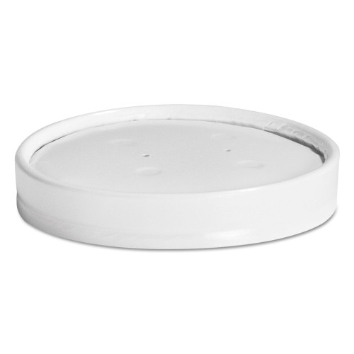 Chinet Vented Paper Lids， Fits 8 oz to 16 oz Cups， White， 25/Sleeve， 40 Sleeves/Carton (71870)