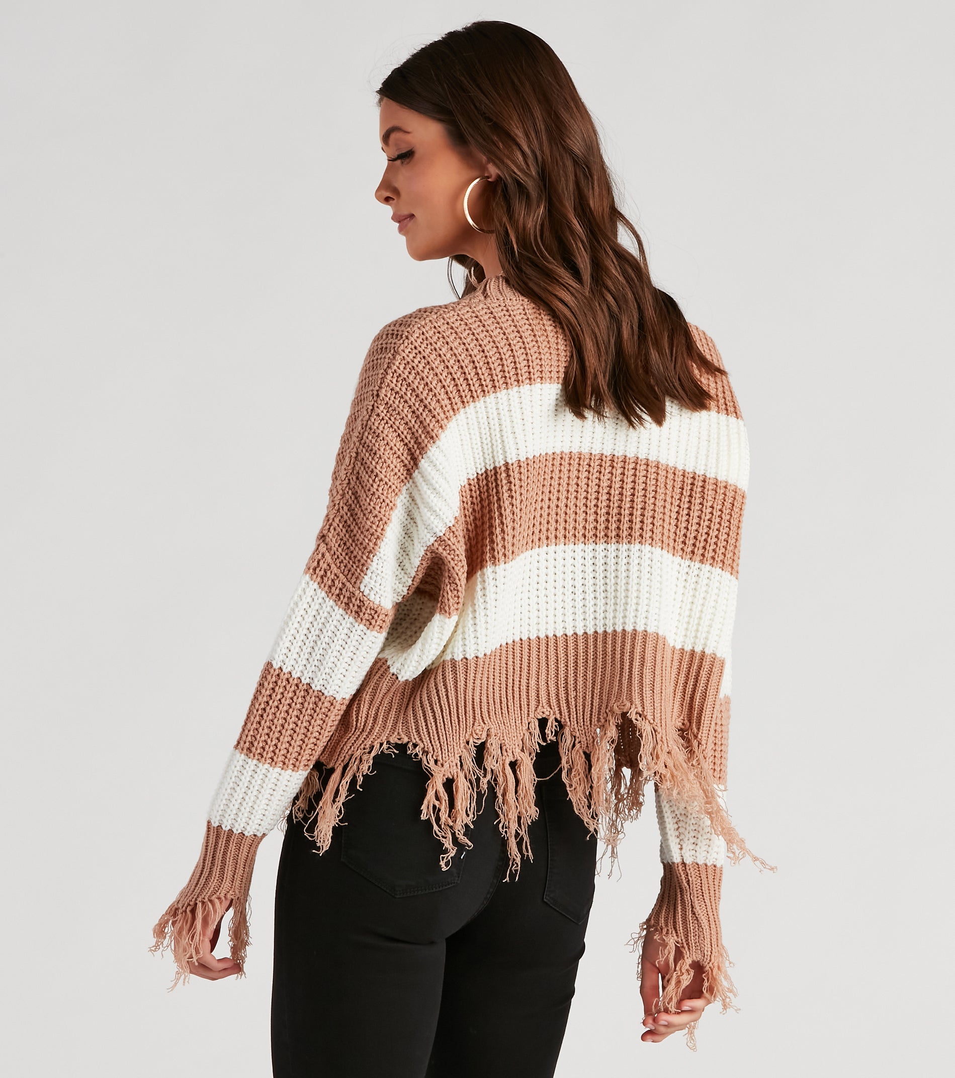 Cozy Mood Striped Knit Sweater