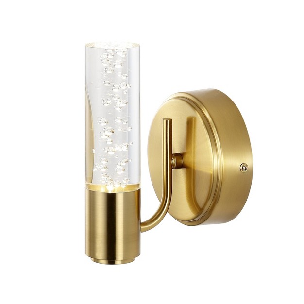 Led 1 light Minimalist Bubble Acrylic iron Wall Sconce Wall Light Brass gold Jonathan Y