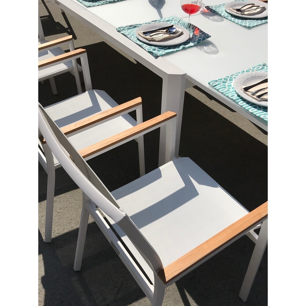 Essence 13 Pc Dining Set   Fabric color_White