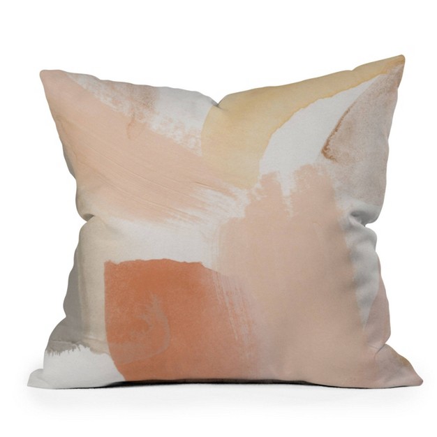 Georgiana Paraschiv Abstract Outdoor Throw Pillow Cream Deny Designs