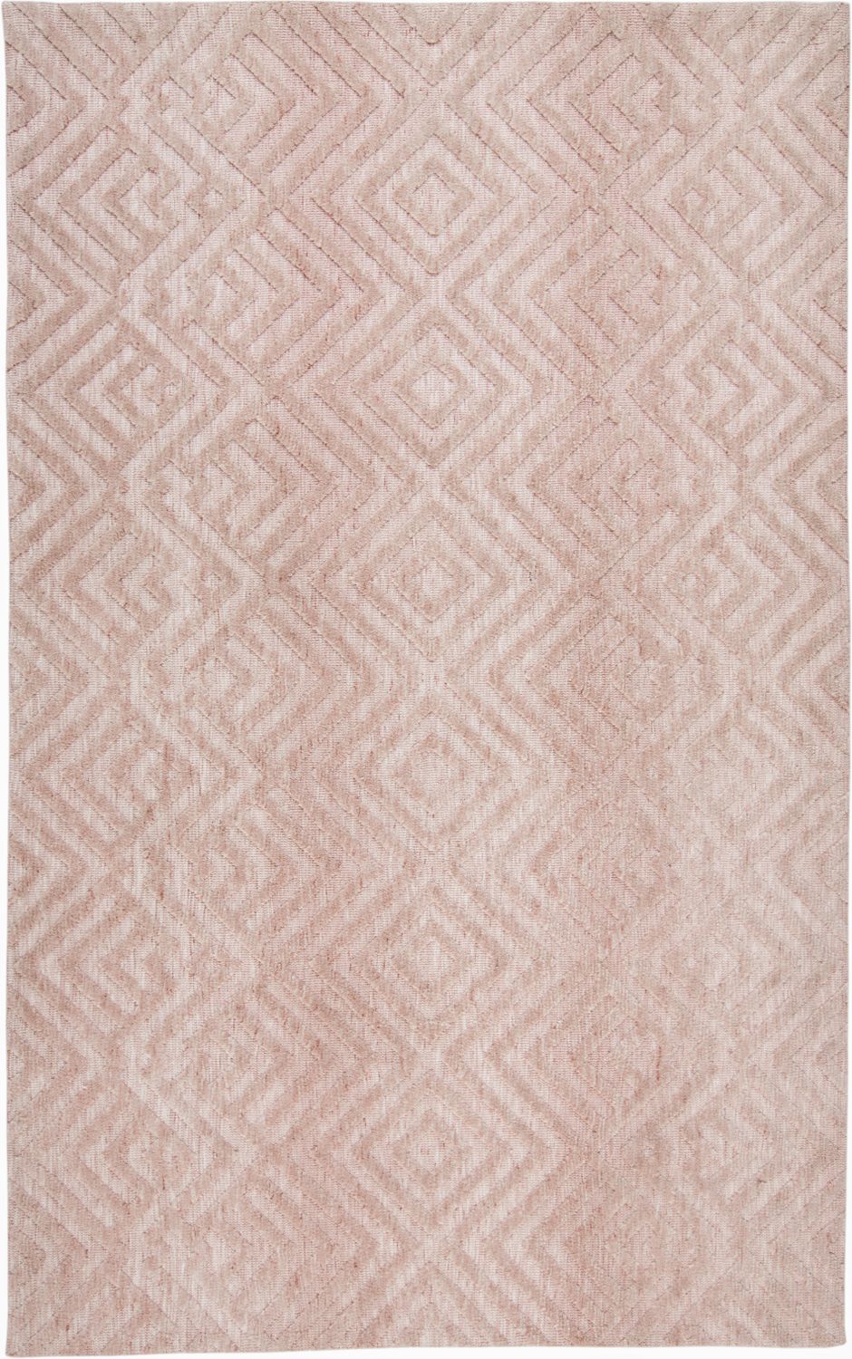 Oliena Blush Pink and Champagne Rug by BD Fine