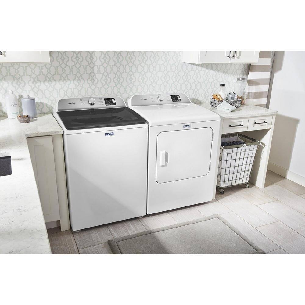 Maytag 28 in. 4.8 cu. ft. White Top Load Washing Machine with Deep Fill MVW6200KW