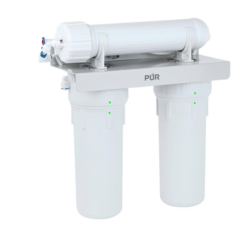 PUR 3-Stage Universal 23.3 GPD Reverse Osmosis Water Filtration System with Faucet PUN3RO