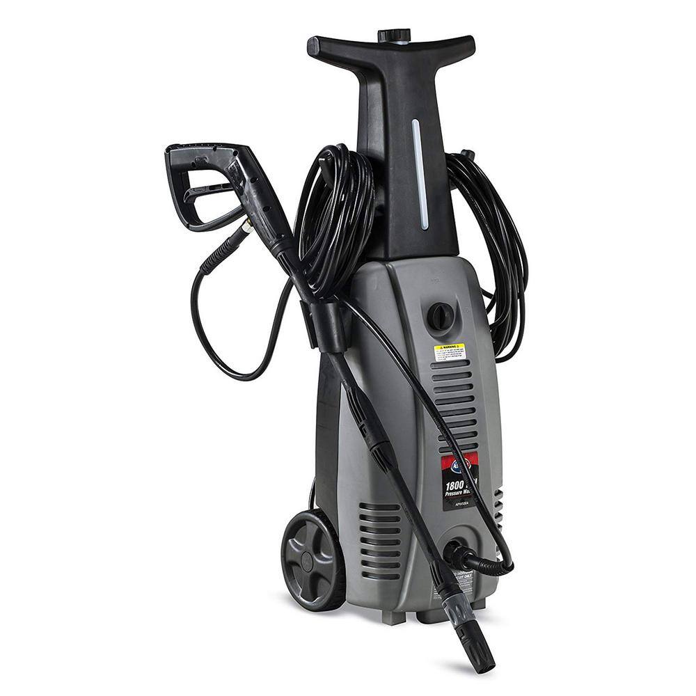 All Power APW5004 1800 PSI 1.6 GPM Electric Pressure Washer with Hose Reel for House， Walkway， Car and Outdoor Cleaning