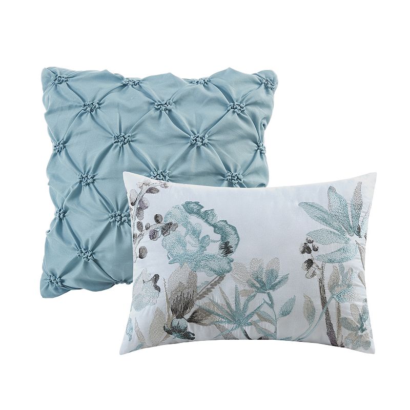 Madison Park Jeanie 6-Piece Floral Comforter Set With Throw Pillows